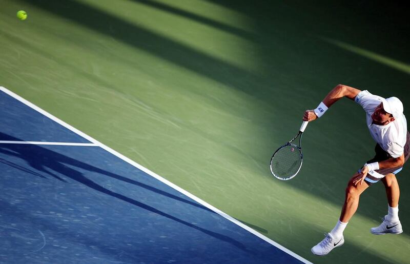 Tomas Berdych had it easy in the second round against Sergiy Stakhovsky who he beat in two sets. Ali Haider / EPA