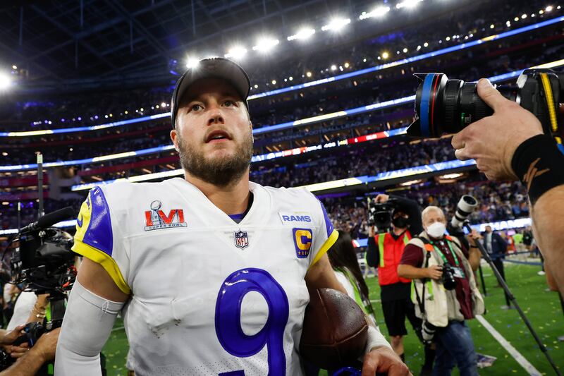 Los Angeles Rams quarterback Matthew Stafford. EPA