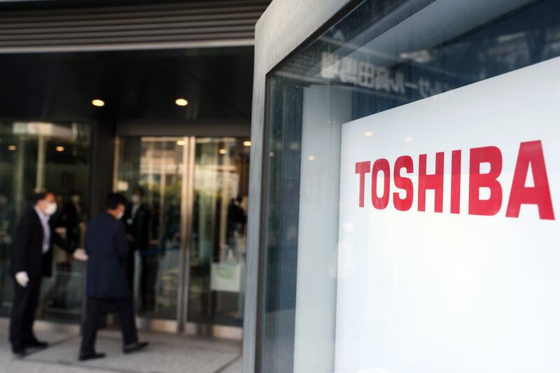 Both the plan to spin off Toshiba's devices unit and a separate call to seek buyout offers failed to gain the required 50 per cent of the vote. EPA