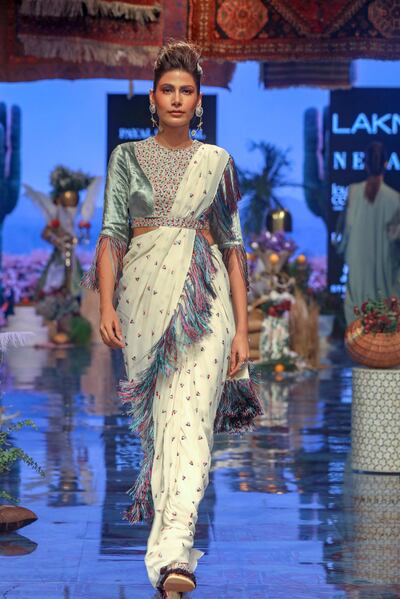 PAYAL SINGHAL during Lakme Fashion Week Winter / Festive 2019 at St Regis, Mumbai in Mumbai, India on August 19, 2019.

Photo : FS Images / Lakme Fashion Week / IMG Reliance