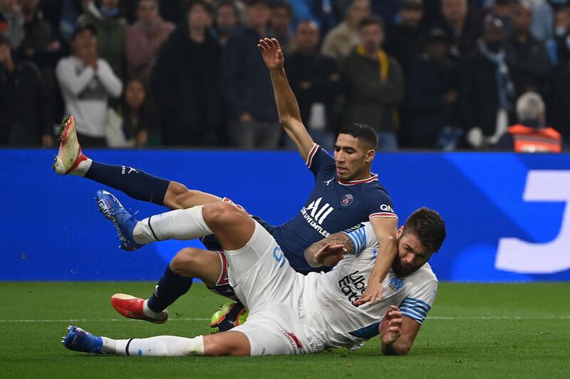 Duje Caleta-Car, 7 - Another solid performer. Abruptly halted Achraf Hakimi’s burst into the Marseille box with a firm but fair sliding challenge. A good old-fashioned last-ditch tackle, and a crucial one too. AFP