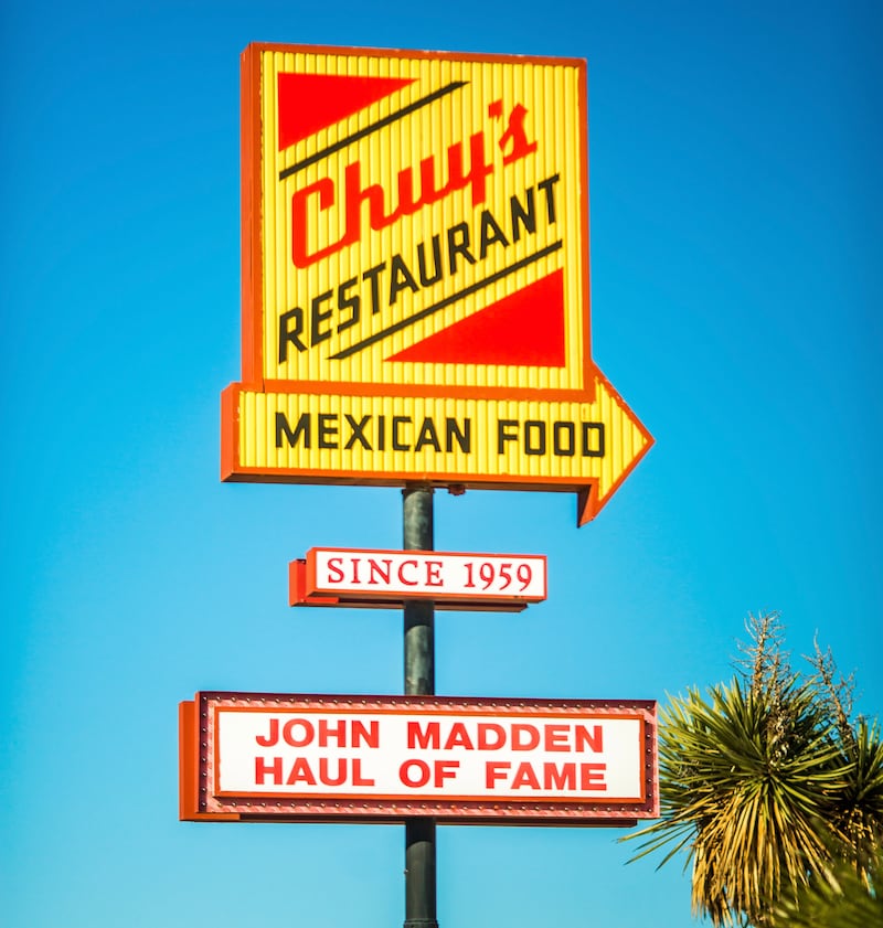 Located in Van Horn, Texas, Chuy’s boasts an illustrious list of celebrity diners including Harrison Ford, Tom Hanks, the man in black Johnny Cash, singer Selena, country legend Conway Twitty and John Madden. Photo: Thomas Hawk