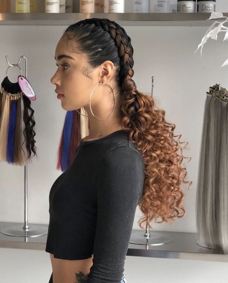 Free-flowing but textured braid