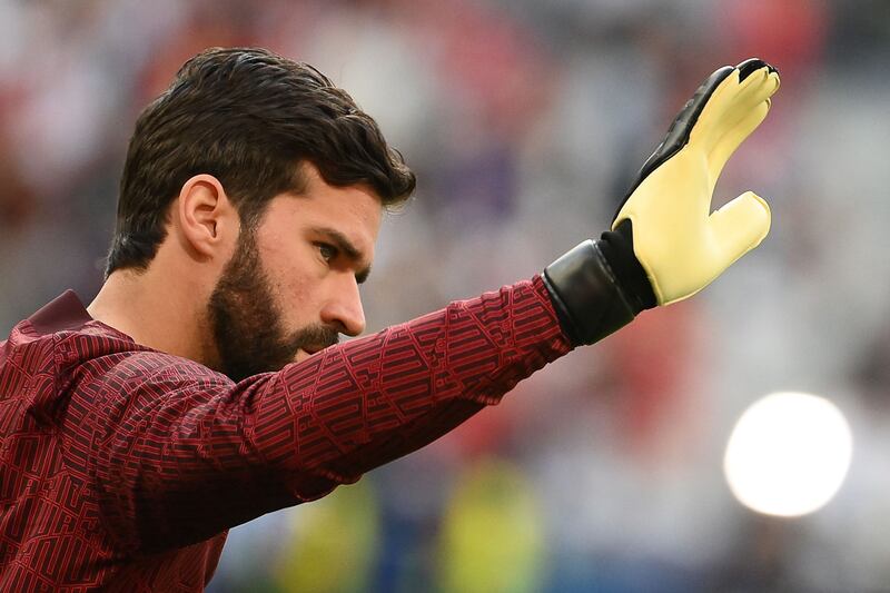 50) Liverpool's Brazilian goalkeeper Alisson Becker has been valued at £58.51m by CIES. AFP