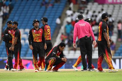 Papua New Guinea found it tough going at the T20 World Cup. AFP