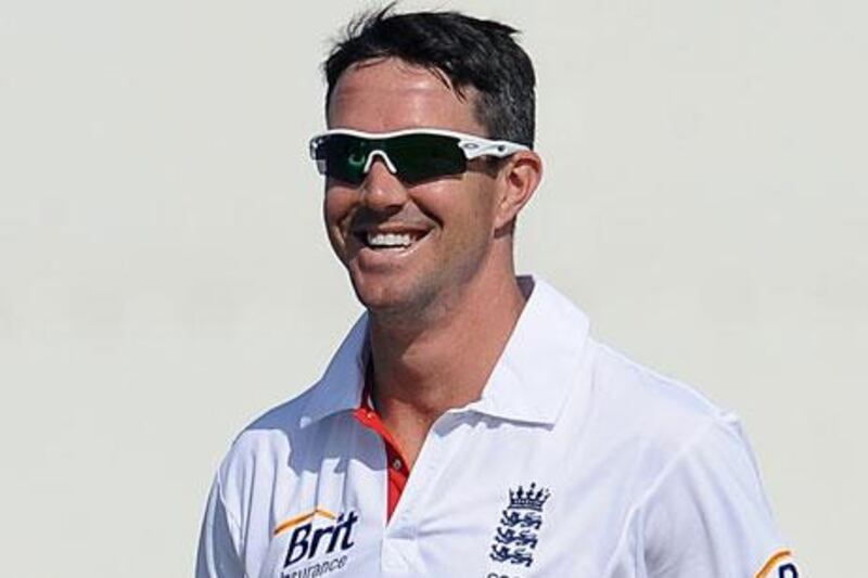 Kevin Pietersen on England duty in Dubai earlier this year.
