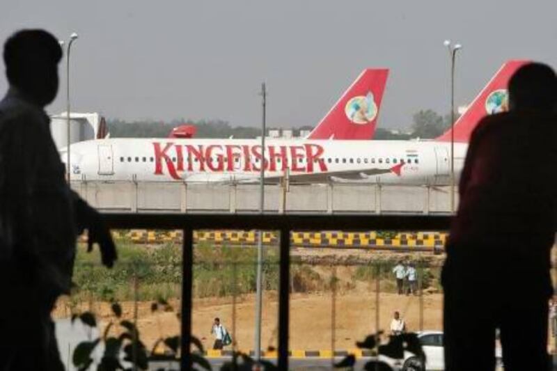 While Jet thrives, Kingfisher's fleet of aircraft has been grounded since October. Mansi Thapliyal / Reuters