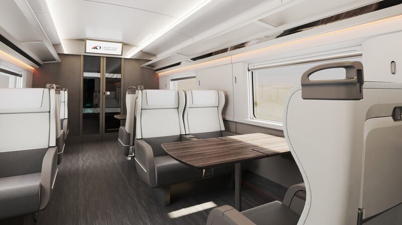 Passenger cabins are spacious, allowing people to travel in comfort.