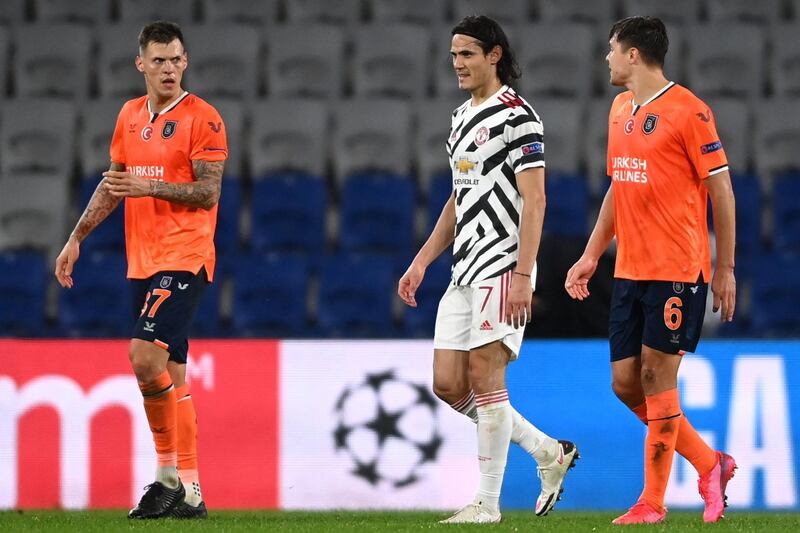 Edinson Cavani (on for Mata, 60) 5: Poor service, a few touches. Needs a goal. At least his made the opposing manager happy by giving him his shirt as a present for his son. AFP