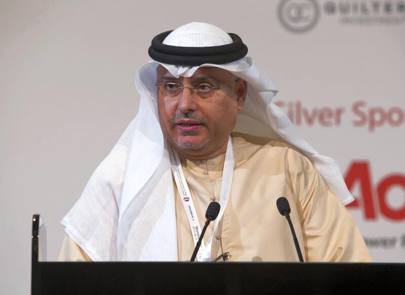 DUBAI, UNITED ARAB EMIRATES -HE Dr. Abdul Rahman Abdulmanan Al Awar at the 1st Workers Incentives and End of Service Benefits Conference 2019, Intercontinental Hotel, Dubai Festival City.  Leslie Pableo for The National for Alice Hines