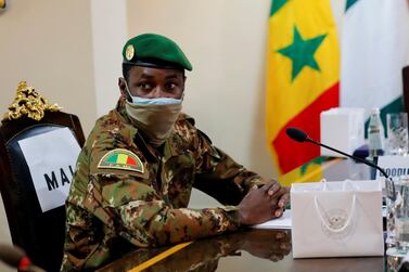 Colonel Assimi Goita, leader of Malian junta, ousted the civilian government in a coup. Reuters 