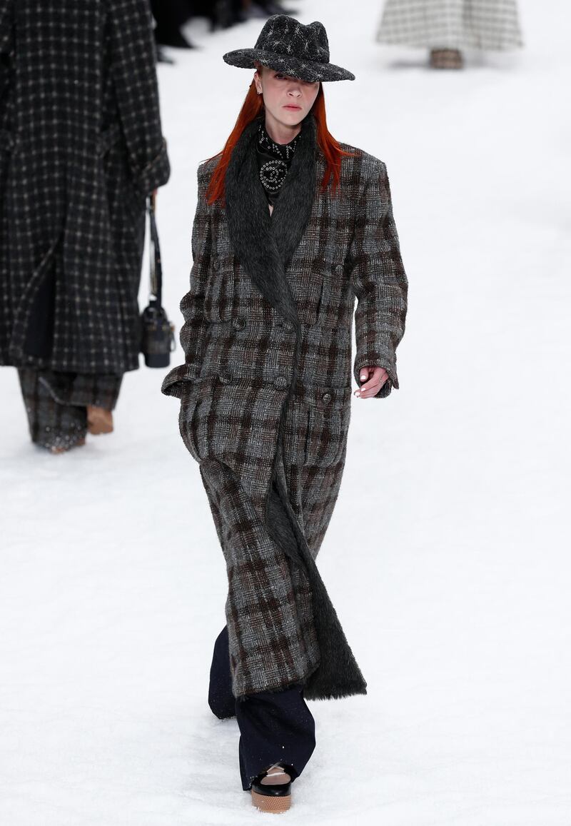 Karl Lagerfeld's last collection for Chanel Fall/Winter 2019/20 women's collection at Paris Fashion Week. Photo: EPA