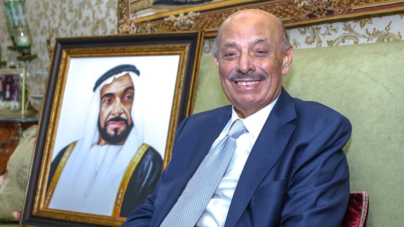 Khalid Malak, the first Palestine ambassador to the UAE, reflected on deep-rooted ties binding the Emirates and his homeland. Victor Besa / The National