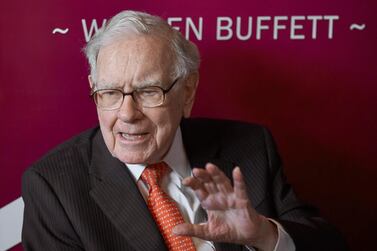 Berkshire Hathaway reversed a profit of $21.66bn in the first quarter of last year to a loss of $49.7bn as it took a hit on the value of its investments as equity markets fell. AP Photo