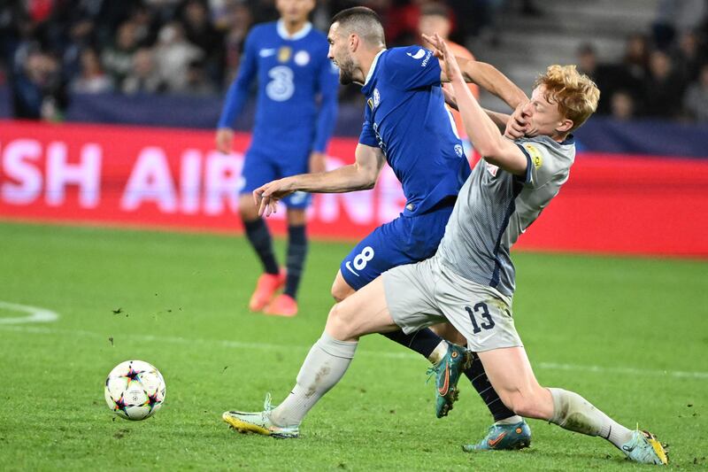 Nicolas Seiwald, 6 – Passive. The 21-year-old worked hard in the middle but struggled to contain the energy and skill of Gallagher and Kovacic, who dictated proceedings. AFP