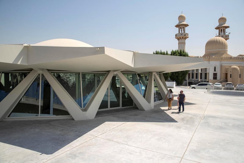 SHARJAH, UNITED ARAB EMIRATES. 23 SEPTEMBER 2020. The newly launched Sharjah Art Foundation space called the Flying Saucer building. (Photo: Antonie Robertson/The National) Journalist: Alexandra Chaves. Section: Arts & Life.