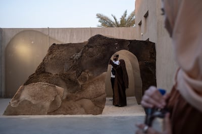 Sara AlKhayyal's Camel installation. Antonie Robertson/The National