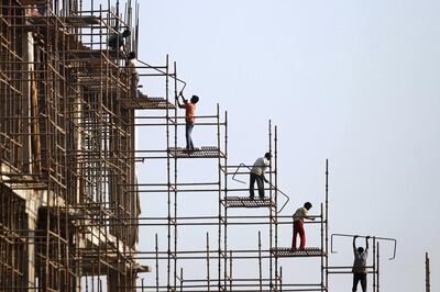 A construction site in New Delhi. India's property market is in the middle of a strong demand. Reuters