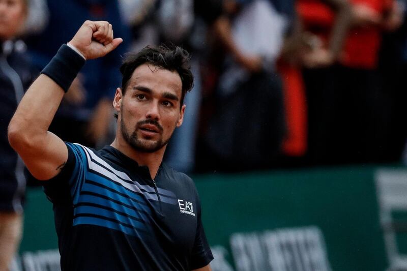 Fabio Fognini. The Italian has never been beyond the quarter-finals of a major before, with his only past time there being in Paris eight years ago. He should be too good for Roberto Bautista Agut to reach the last 16. The Monte Carlo Masters champion would then face either Alexander Zverev or Dusan Lajovic for the chance to equal his best effort at a major. AFP