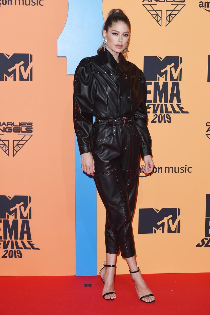 Doutzen Kroes in Isabel Marant attends the MTV EMAs 2019 on November 3, 2019 in Seville, Spain. Getty Images