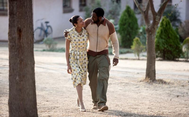 Idris Elba (Nelson Mandela) and Naomie Harris (Winnie Mandela) worked closely together in Mandela: Long Walk to Freedom. Courtesy The Weinstein Company