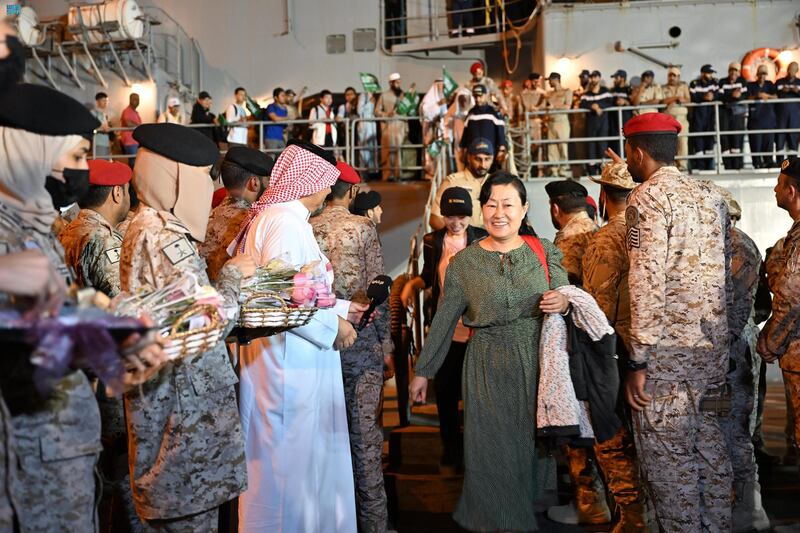 Evacuees are welcomed in Jeddah