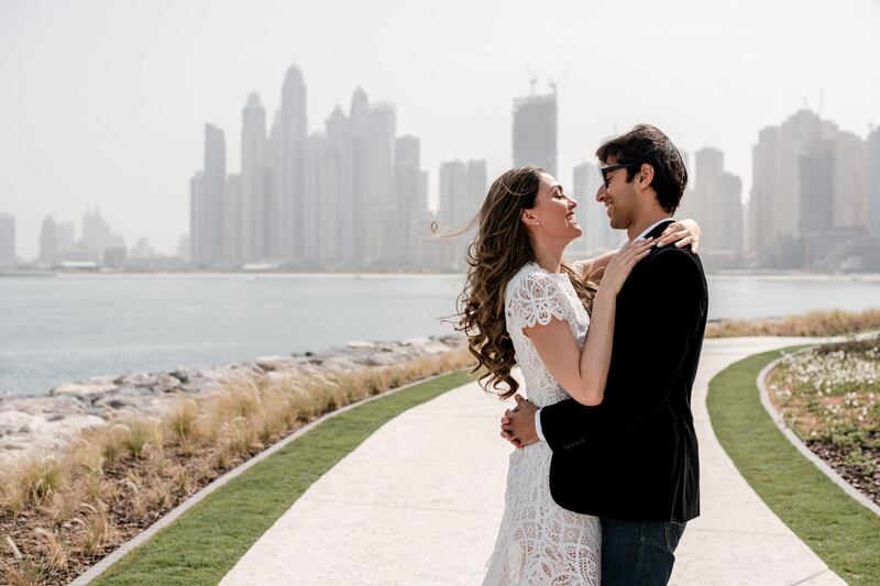 Maria Marlowe and Kush Nijhawan put their Dubai wedding on hold due to the coronavirus outbreak. Photo Abby Lawson