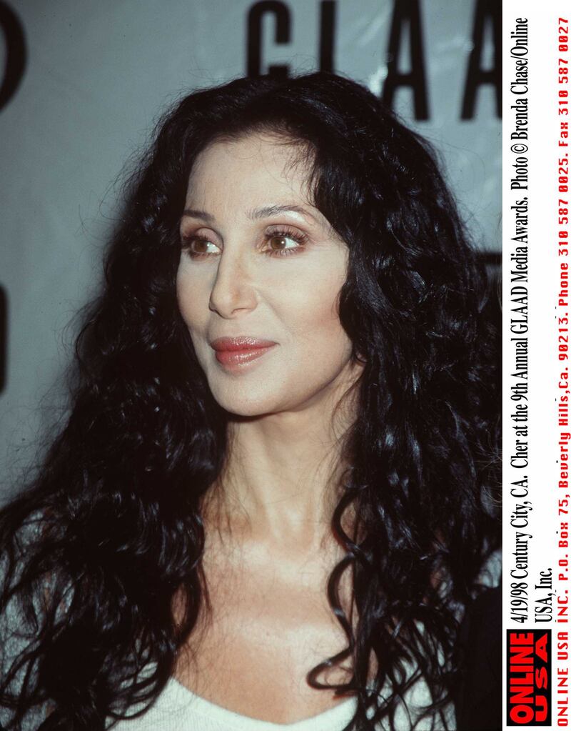 4/19/98 Century City, CA. Cher at the 9th Annual GLAAD Media Awards.