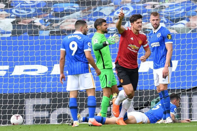 Harry Maguire - 6. Hardly dominant, but United need to score more goals from set pieces and he was there to put the ball in for United’s first. Shame Dunk did it for him, but a goal’s a goal. AFP