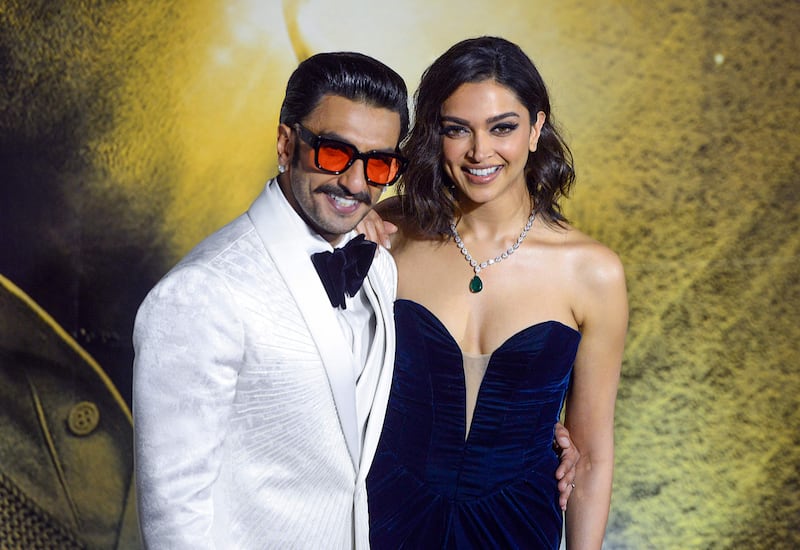 Ranveer Singh and Deepika Padukone are both top Bollywood stars. AFP