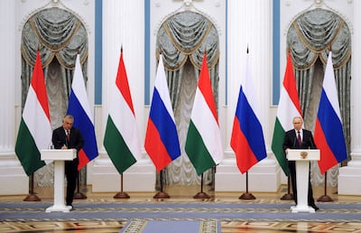 Mr Orban is regarded as one of Vladimir Putin's closest allies in Europe. Reuters 