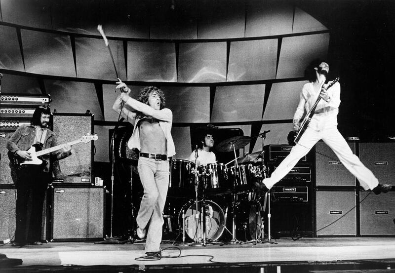 From left, The Who's John Entwistle, Roger Daltrey, Keith Moon and Pete Townshend in 1973. Michael Ochs Archives / Getty Images