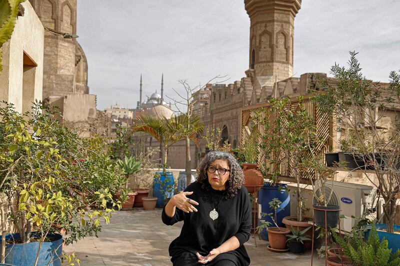 Architect and heritage management expert May Al Ibrashy, pictured, has launched a programme to 'foster a sense of ownership' over' Cairo's wealth of centuries-old buildings. All photos: AFP