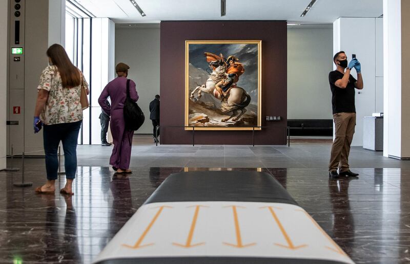 Abu Dhabi, United Arab Emirates, June 25, 2020.   
  The Louvre , Abu Dhabi after 100 days of being temporarily closed due to the Covid-19 pandemic.
Victor Besa  / The National
Section:  NA
Reporter:  Saeed Saeed