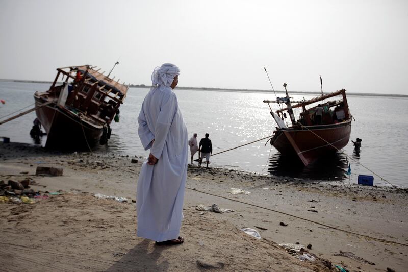 August 15, 2011 (Umm al Quwain) Brahim Hassan, 64, a life long resident of  Umm al Quwain looks out over the watch Monday morning August 15, 2011.  (Sammy Dallal / The National)