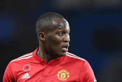 epa06310547 Manchester United Romelu Lukaku reacts during the English Premier League game between Chelsea and Manchester United at Stamford Bridge stadium in London, Britain, 05 November 2017.  EPA/FACUNDO ARRIZABALAGA EDITORIAL USE ONLY. No use with unauthorized audio, video, data, fixture lists, club/league logos or 'live' services. Online in-match use limited to 75 images, no video emulation. No use in betting, games or single club/league/player publications