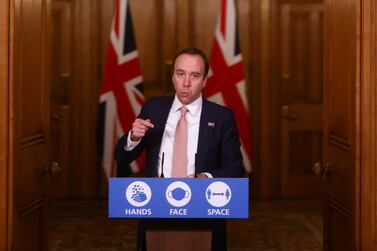 Health Secretary Matt Hancock announced the discovery of a new coronavirus strain. Getty.