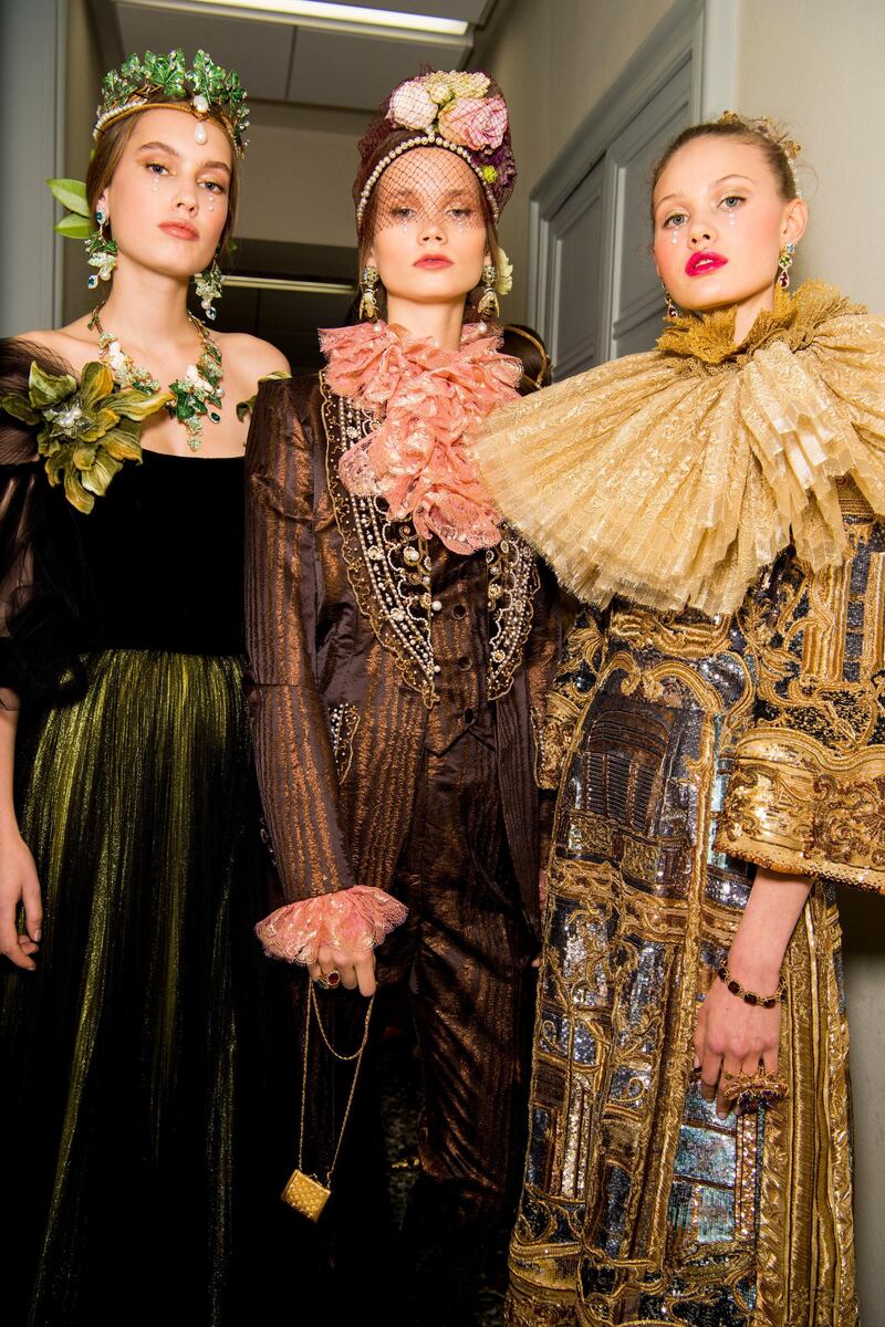 From the fashion front row: The gilded rebirth of Dolce & Gabbana