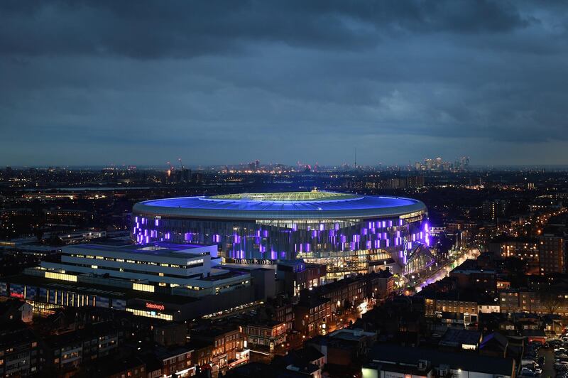 A general view of the new Tottenham Hotspur Stadium. Getty