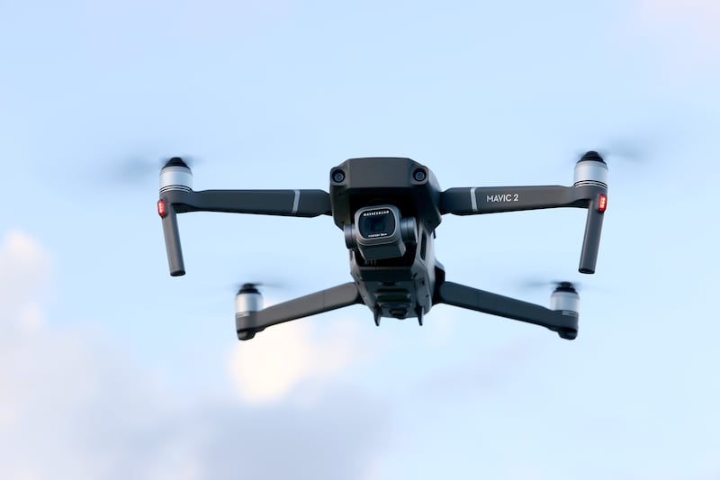 Cheap commercial drones like the DJI Mavic series have been modified in Ukraine. AFP