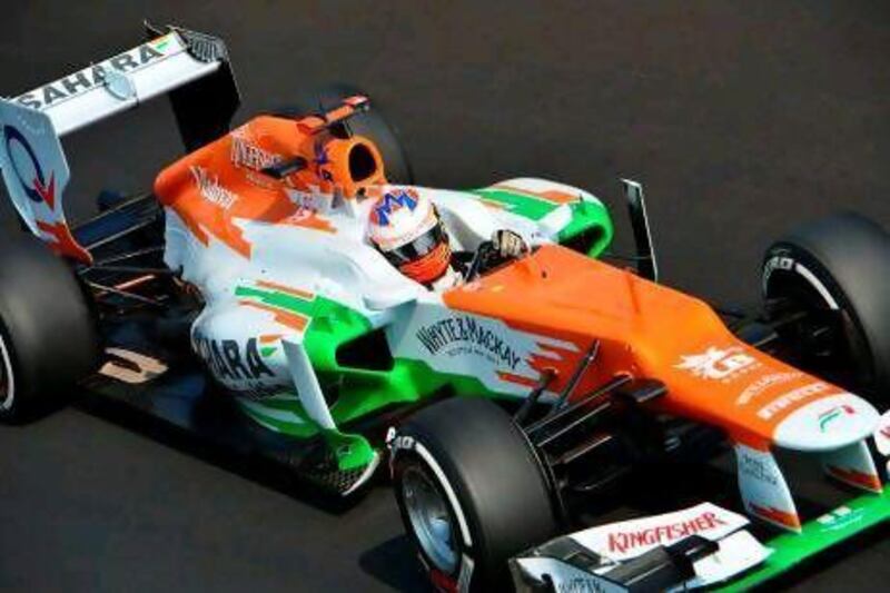 Force India's driver Paul di Resta will start the Grand Prix in ninth.