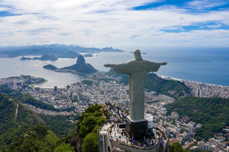 The city of Rio de Janeiro in Brazil is marking the 90th anniversary of the statue of Christ the Redeemer on Mount Corcovado this week. The celebrations coincide with the 456th anniversary of the founding of Rio, which today is Brazil's biggest city after Sao Paulo. Getty