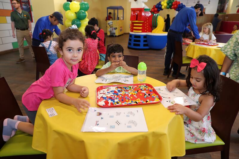 The child-friendly brunch at Bricks restaurant in Legoland hotel offers a plethora of activities. All photos: Pawan Singh / The National