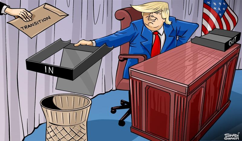 Our cartoonist Shadi Ghanim's latest take on Donald Trump 