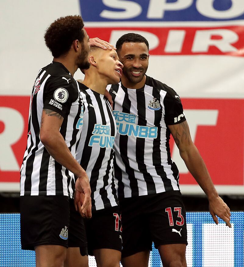 Centre forward: Dwight Gayle (Newcastle) – Showed his former club West Bromwich Albion what they are missing with an emphatic header to get Newcastle back-to-back wins. PA
