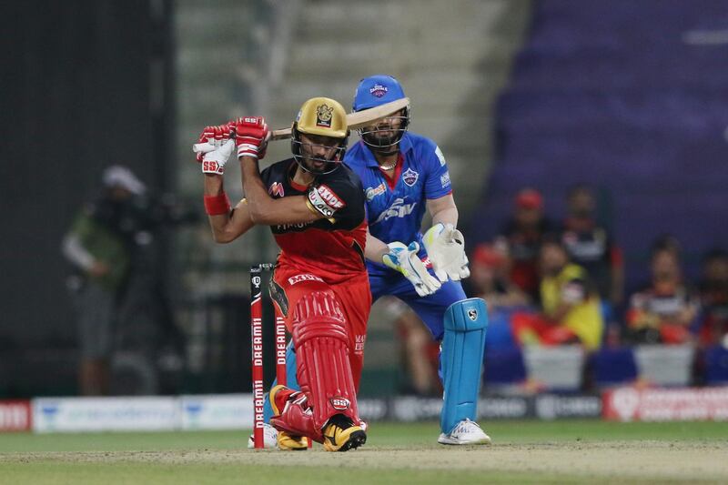 Devdutt Padikkal of the Royal Challengers Bangalore plays a shot during match 55 of season 13 of the Dream 11 Indian Premier League (IPL) between the Delhi Capitals and the Royal Challengers Bangalore at the Sheikh Zayed Stadium, Abu Dhabi  in the United Arab Emirates on the 2nd November 2020.  Photo by: Pankaj Nangia  / Sportzpics for BCCI