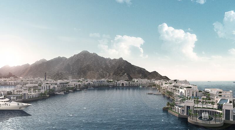 Muscat, Oman – 21st June 2017: DAMAC International has been chosen by the Government of Oman to develop its Port Sultan Qaboos into a world-class, waterfront mix use destination through a joint venture with Omran, the government’s investment, growth and development arm. ‘Mina Sultan Qaboos Waterfront’ is being redeveloped into a USD1 billion integrated tourist port and lifestyle destination that includes hotels, residences, as well as a dining, retail and leisure offering. Courtesy Damac *** Local Caption ***  bz22ju-Mina-Sultan-Qaboos.jpg