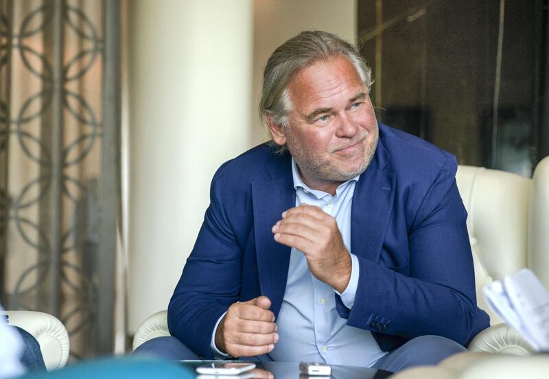 Abu Dhabi, United Arab Emirates - Yevgeny Kaspersky, a Russian cybersecurity expert, and the CEO of Kaspersky Lab (IT security company in Moscow) at the Yas Viceroy Hotel on April 5, 2018. (Khushnum Bhandari/ The National)