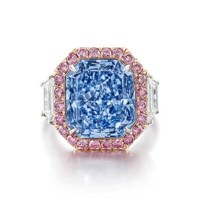 The Infinite Blue is one of the top 1 per cent of blue diamonds certified by the GIA. Photo: Sotheby's