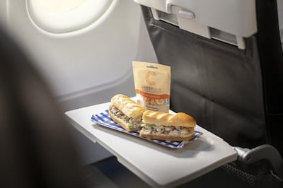The menu features a range of sandwiches, pies and light bites and will be served on all Euro Traveller flights. Courtesy BA